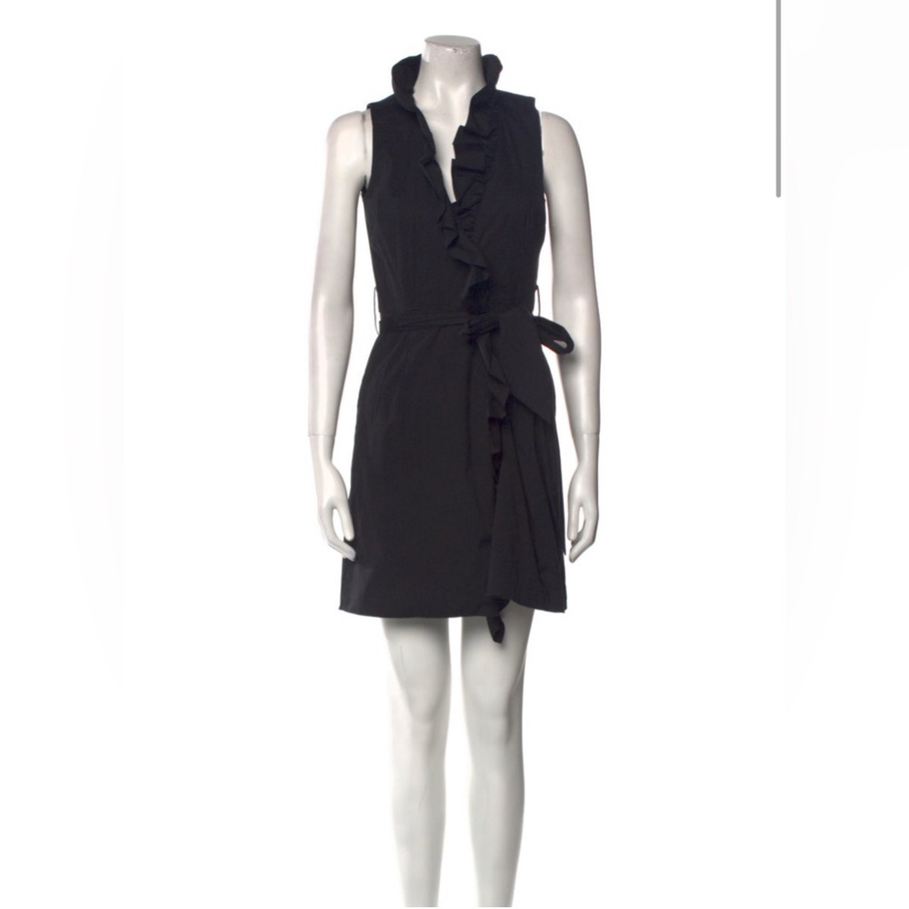 Black ruffle Milly mini dress